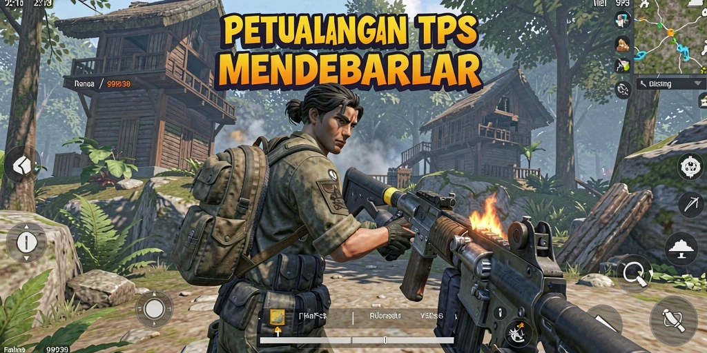 Tampilan gameplay 9939 yang menegangkan dalam mode TPS.