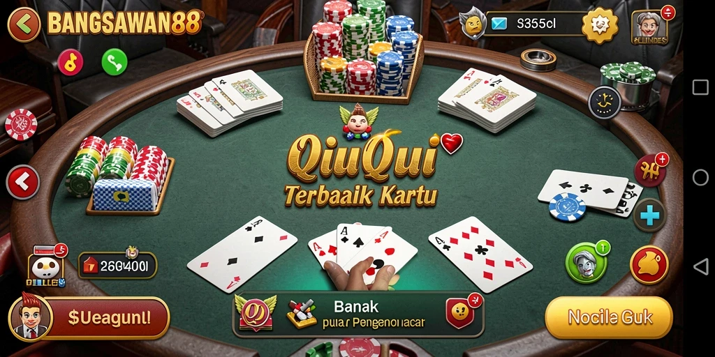 Gameplay seru QiuQiu di BANGSAWAN88.