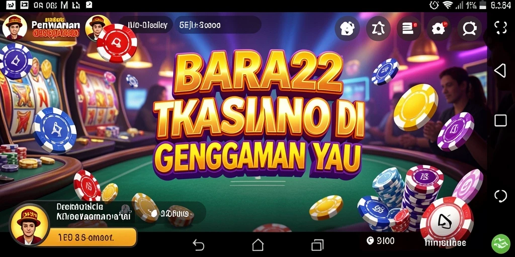 Screenshot BARA22 menampilkan pengalaman bermain Kasino yang mendebarkan.