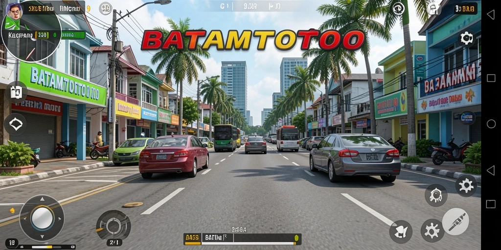 Tampilan utama gameplay BATAMTOTO dengan adrenalin balapan motor.