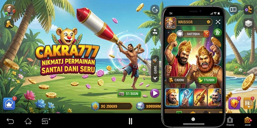 Screenshot CAKRA777 menampilkan gameplay seru dan santai.