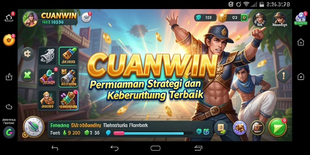 Tangkapan layar gameplay CUANWIN yang menunjukkan strategi dalam aksi.