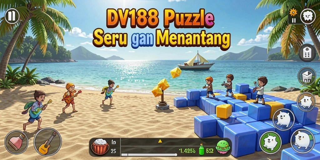 Gameplay DV188 dengan berbagai tantangan puzzle menarik.