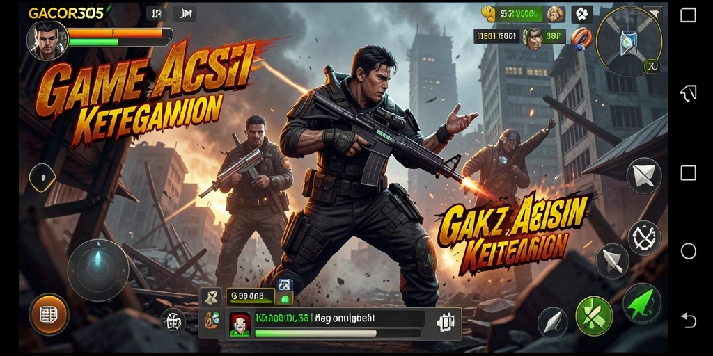 Screenshot utama GACOR305 menampilkan aksi mendebarkan dari game.