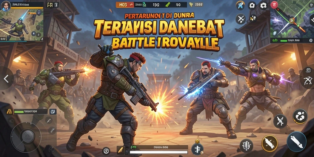Tampilan gameplay H03 yang seru dalam Battle Royale.