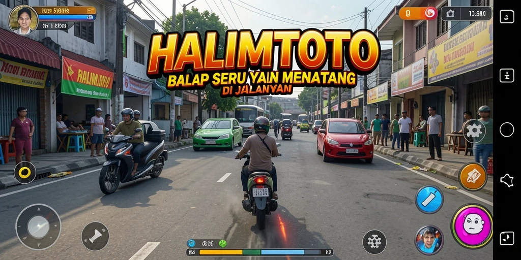 Tampilan gameplay HALIMTOTO yang seru dan mendebarkan.