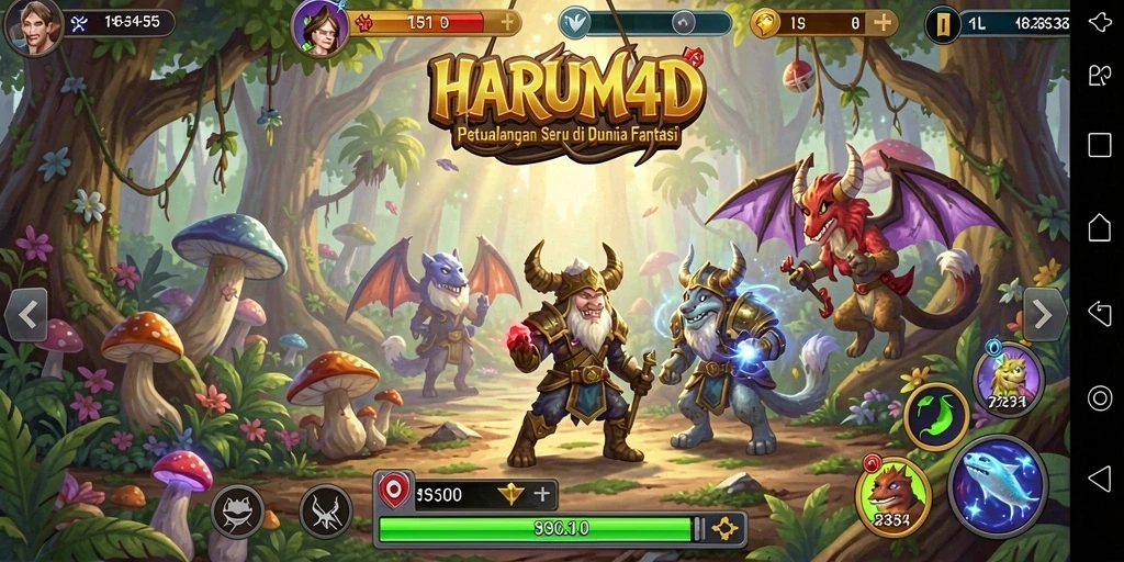 Screenshot gameplay HARUM4D menunjukkan aksi mendebarkan dalam petualangan.