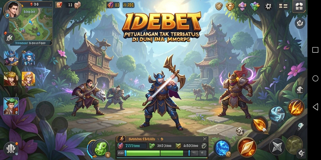 Tampilan gameplay <strong>IDEBET</strong> yang seru di dunia MMORPG.