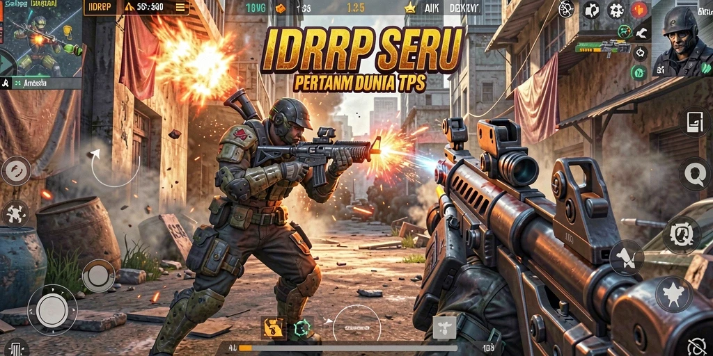 Screenshot gameplay IDRRP dengan aksi pertempuran yang mendebarkan.