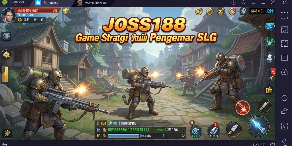 Tampilan dinamis dari gameplay JOSS188 menunjukkan pertempuran strategis yang seru.