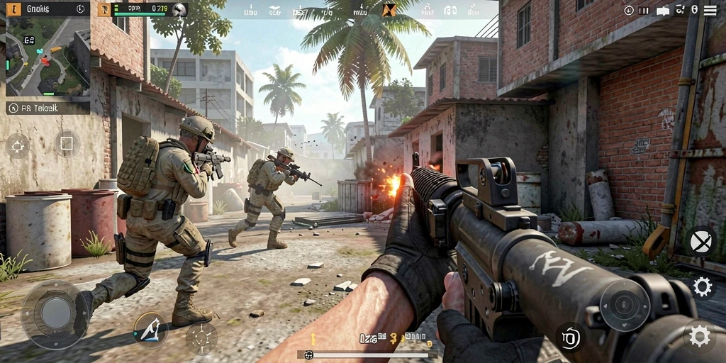 Gameplay intens dari MPO76 dalam misi FPS.