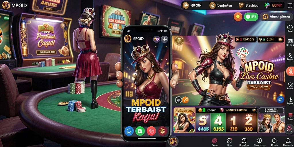 Tampilan gameplay Live Casino yang menarik dan interaktif di MPOID.