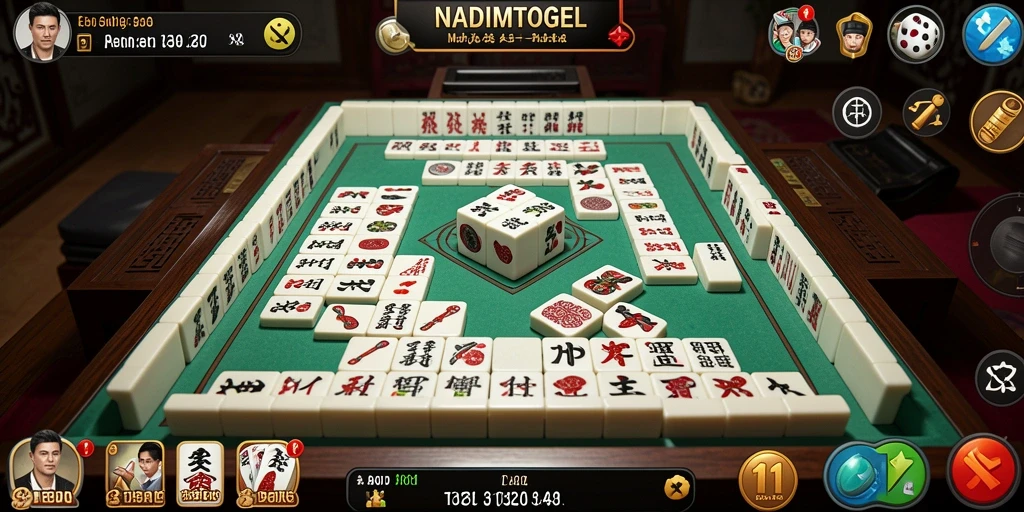 Tampilan gameplay NADIMTOGEL yang memukau dengan tantangan Mahjong.
