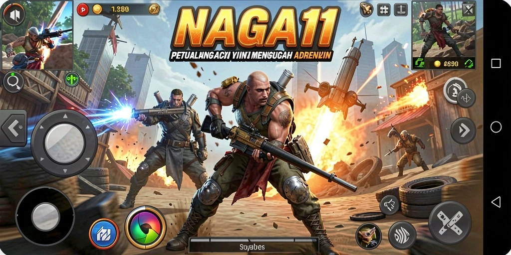 Gambaran aksi mendebarkan dalam NAGA11 selama pertempuran.