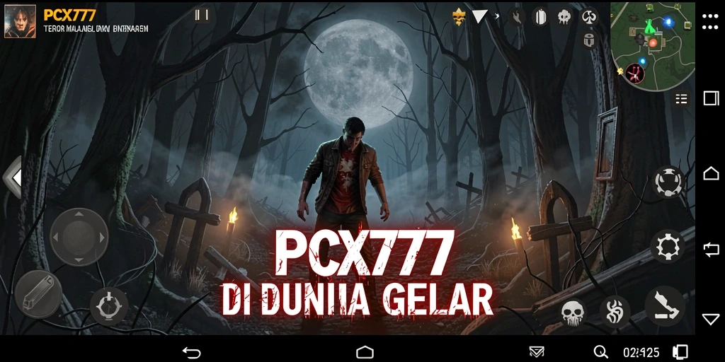 Gameplay menyeramkan di PCX777 yang penuh dengan kegelapan dan ketegangan.