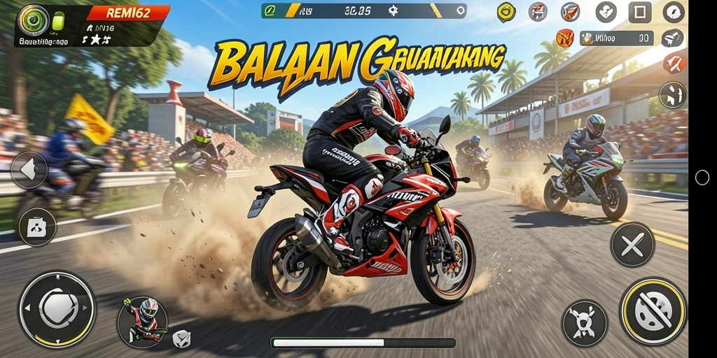 Pengalaman balapan motor seru di REMI62 yang penuh aksi.
