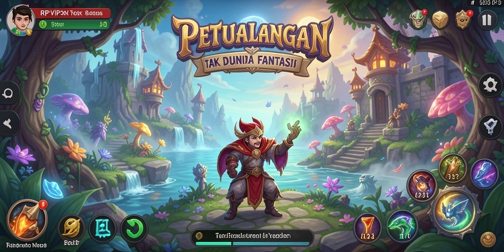 Tampilan menarik dari gameplay RPVIP3 di dunia fantasi yang penuh petualangan.