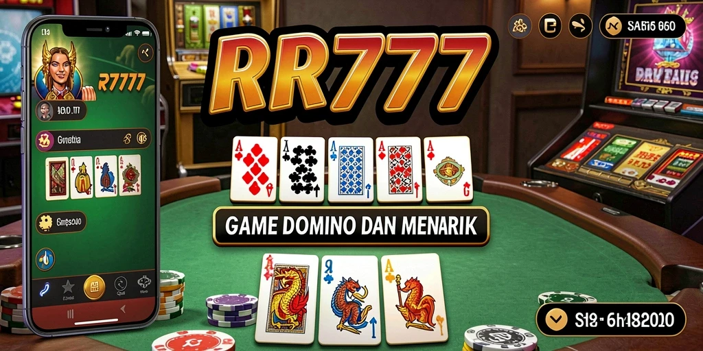 Screenshot gameplay RR777 menampilkan suasana kompetitif dalam permainan Domino.