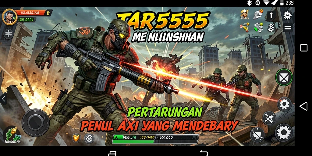 TAR555 menampilkan aksi bermain yang mendebarkan dan grafis menakjubkan.