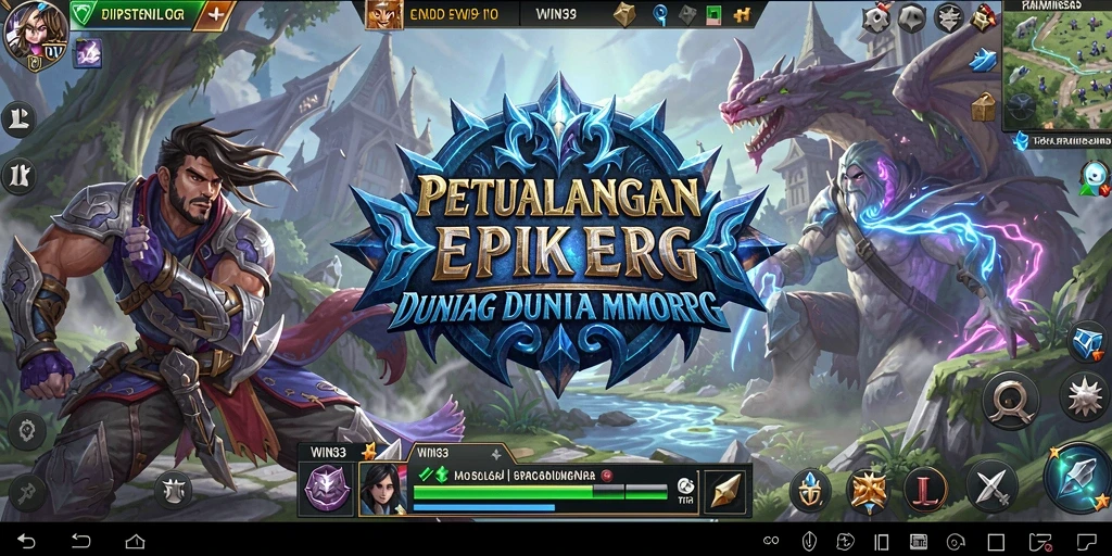 Gameplay seru dalam dunia MMORPG yang menantang.